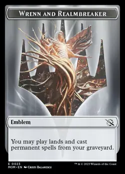 1 x Wrenn and Realmbreaker Emblem - March of the Machine - NM-Mint - MTG - Image 1