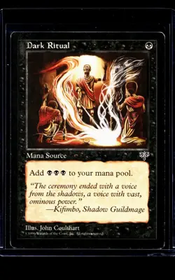 1996 MTG Magic The Gathering MIR Mirage Vintage Dark Ritual - Image 1