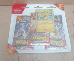 Pokemon TCG Scarlet and Violet 8 Surging Sparks Booster Pack of 3 - Image 1