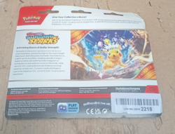 Pokemon TCG Scarlet & Violet Surging Sparks 3-Pack Blister with Zapdos Promo - Image 2