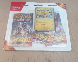 Pokemon TCG: Scarlet & Violet - Surging Sparks 3-Pack Blister - Zapdos - Image 1