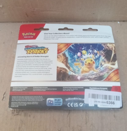 Pokemon TCG: Scarlet & Violet - Surging Sparks 3-Pack Blister - Zapdos - Image 2