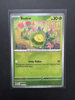 Pokemon TCG - S&V - Prismatic Evolutions - Budew - 004/131 - Pokeball Holo - Image 1