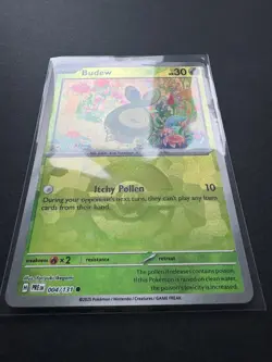 Pokemon TCG - S&V - Prismatic Evolutions - Budew - 004/131 - Pokeball Holo - Image 2
