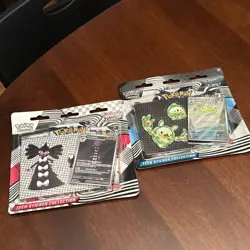 2 Pokemon TCG SV10.5 Black Bolt & White Flare Tech Sticker Collection Bundle New - Image 1