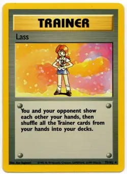 Pokemon - Base Set Lass 75/102 MP - Image 1