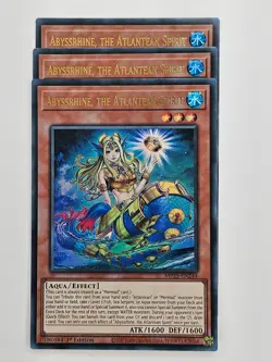 Yu Gi Oh - 3x MP25-EN244 Abyssrhine, the Atlantean Spirit - Ultra Rare - Image 1