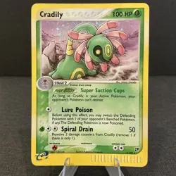 Cradily 3/100 EX Sandstorm Holo Rare Vintage e-Reader Pokemon TCG Card - Image 1
