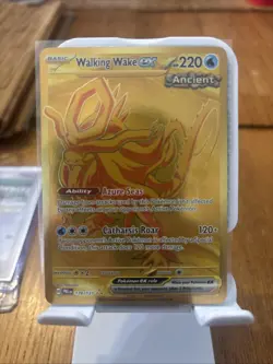 Pokemon Prismatic Evolutions Gold Walking Wake EX Hyper Rare Card 178/131 - Image 1