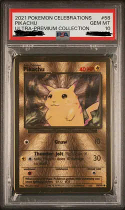 PSA10 Pikachu (58/102) (Celebrations Metal Card) Celebrations: 25th Anniversary - Image 1