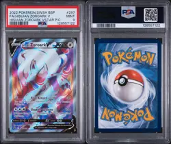 Hisuian Zoroark V SWSH297 SWSH: Sword & Shield Promo Cards Holo PSA 9 - Image 5
