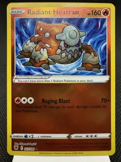 Radiant Heatran 027/189 - Radiant Rare - SWSH Astral Radiance Pokemon Card MINT - Image 1