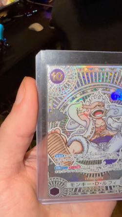 One Piece Card Luffy OP05-119 OP11 SP SEC Parallel Gold 3rd Anniversary Japanese - Image 2