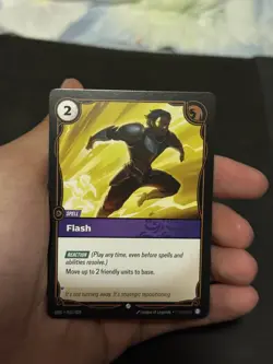 Flash Spell Riftbound Origins TCG Card NM Proving Grounds Exclusive - Image 1