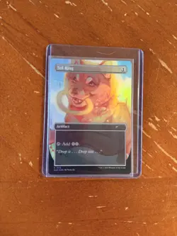 Sol Ring BORDERLESS DOUBLE SIDED MTG Magic Secret Lair Raining Cats & Dogs 1512 - Image 1