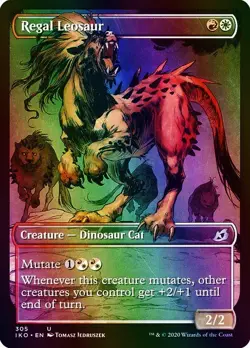 Regal Leosaur (Showcase) Ikoria: Lair of Behemoths NM Foil - Image 1