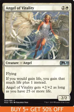 Angel of Vitality #4 Core Set 2020 Magic_the_gathering - Image 1