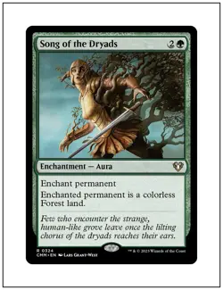 1x Song of the Dryads, Commander Masters, Magic the Gathering MTG NM - Image 1