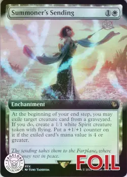 MTG Summoner's Sending (Extended Art) (109) | NM Foil | Cmd: Final Fantasy {FIC} - Image 1