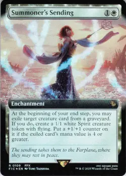 MTG Summoner's Sending (Extended Art) (109) | NM Foil | Cmd: Final Fantasy {FIC} - Image 2