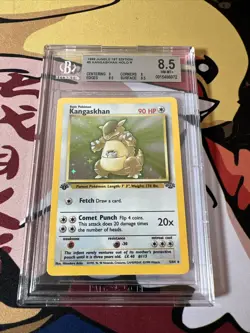Pokemon Kangaskhan Jungle 1st Edition Holo Rare #5 BECKETT 8.5 1999 - Image 1