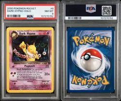 Dark Hypno - 2000 Pokemon Team Rocket #9 HOLO PSA 8 - Image 1