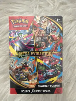 Pokemon TCG Mega Evolution Booster Bundle Box 6 Packs Factory SEALED NEW - Image 1