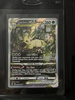 Pokemon TCG Crown Zenith Galarian Gallery Leafeon VSTAR Ultra Rare GG35/GG70 - Image 1