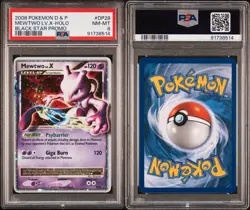 2008 Pokemon Diamond & Pearl Mewtwo LV.X #DP28 Black Star Promo Holo PSA 8 RARE - Image 2