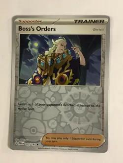 Pokemon TCG Paldea Evolved Reverse Holographic Boss's Orders 172/193 NM - Image 1