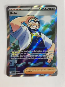 Pokemon TCG Stellar Crown Full Art Kofu 165/142 Near Mint - Image 1