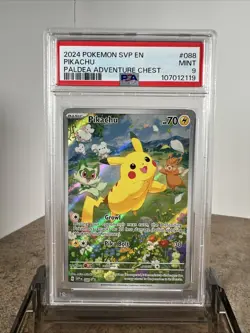 Pokemon Pikachu Paldea Adventure Chest SVP 088 PSA 9 - Image 1