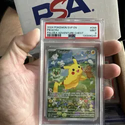 2024 Pokemon Pikachu SV-P EN Promo Paldea Adventure Chest PSA 9 Mint #088 - Image 1