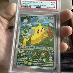 2024 Pokemon Pikachu SV-P EN Promo Paldea Adventure Chest PSA 9 Mint #088 - Image 3