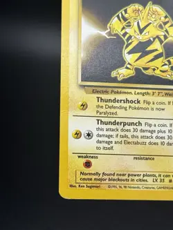 Electabuzz 20/102 Base Set Unlimited -Non Holo Rare- WOTC - HP -Pokemon Vintage - Image 5