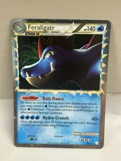 Pokemon TCG Feraligatr Prime Heartgold & Soulsilver 108/123Holo Rare Prime LP/MP - Image 1