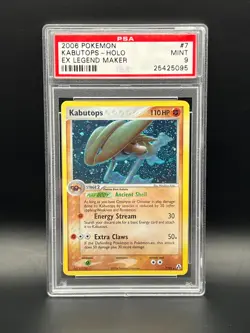 PSA 9 MINT Kabutops 7/92 Holo Rare 2006 Pokemon Ex Legend Maker - Image 1