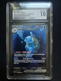 Pokemon Blastoise Ex #200/165 SIR/Scarlet & Violet 151/ CGC Gem Mint 10 - Image 1