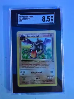 1999 Pokemon Fossil Aerodactyl #16 (Unlimited) - SGC 8.5 NM/MINT+ - Image 1
