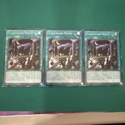 3x Yugioh Clockwork Night BLCR-EN007 Secret Rare 1st Edition Near Mint - Image 1