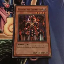 Makyura the Destructor DB1-EN169 Super Rare Yugioh Card NM/LP - Image 1
