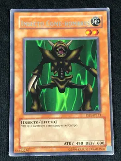 YUGIOH MAN EATER BUG DB1-SP131 RARE SPANISH(MP) - Image 1