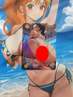 One Piece Goddess Story Nico Robin Gym Nr 1 Shiny Holo Card NSFW ⚡ Sexy Waifu - Image 2