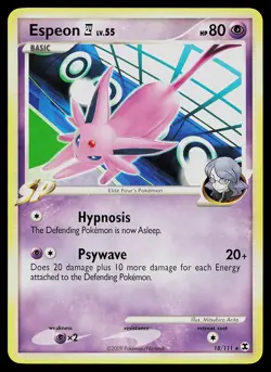Pokemon Card - Espeon E4 Rising Rivals 18/111 Rare Non Holo - Image 1