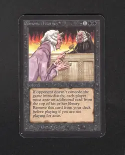 Demonic Attorney MTG Card Alpha Rare LP Magic: The Gathering - Image 3