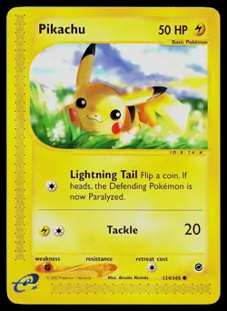 Pokemon Card - Pikachu Expedition 124/165 Common Non Holo - Image 1