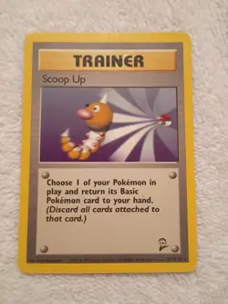 Pokemon TCG Base Set Scoop Up Trainer Rare Card 78/102 Unlimited Mp - Image 1