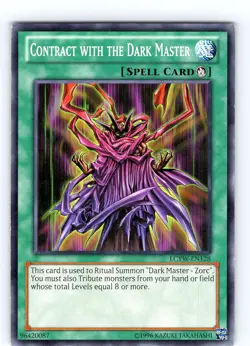 Yu-Gi-Oh Contract With The Dark Master LCYW-EN128 Unlimited Common Card LP-NM - Image 1