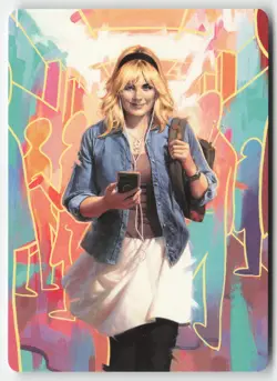 MTG - Gwen Stacy Art Card (/54) S Art Series: Marvel's Spider-Man 13 NM - Image 1