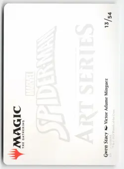 MTG - Gwen Stacy Art Card (/54) S Art Series: Marvel's Spider-Man 13 NM - Image 2